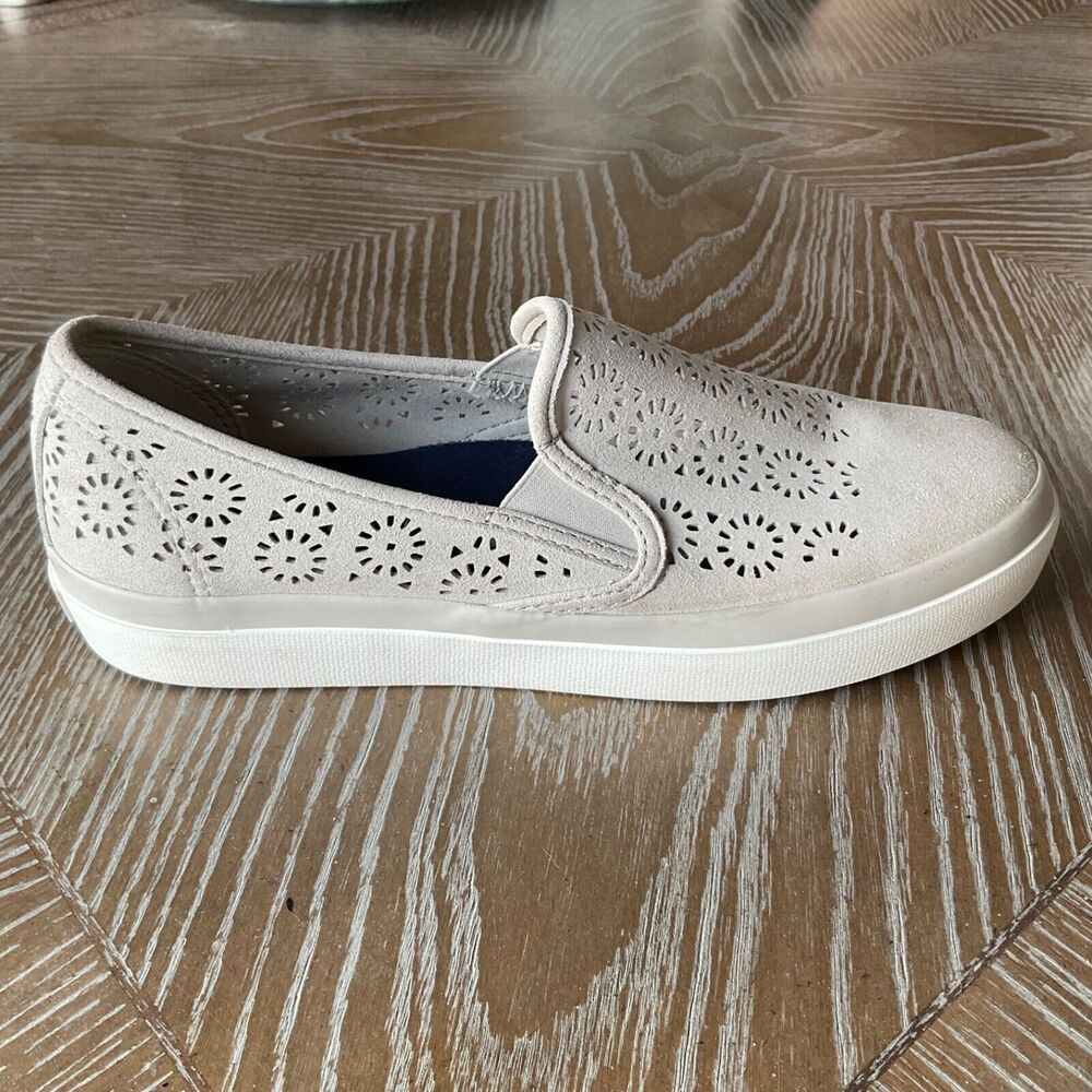 Sperry Seaside Perforated Gray Slip-on Sneaker Womens 9M EUC - Picture 4 of 15